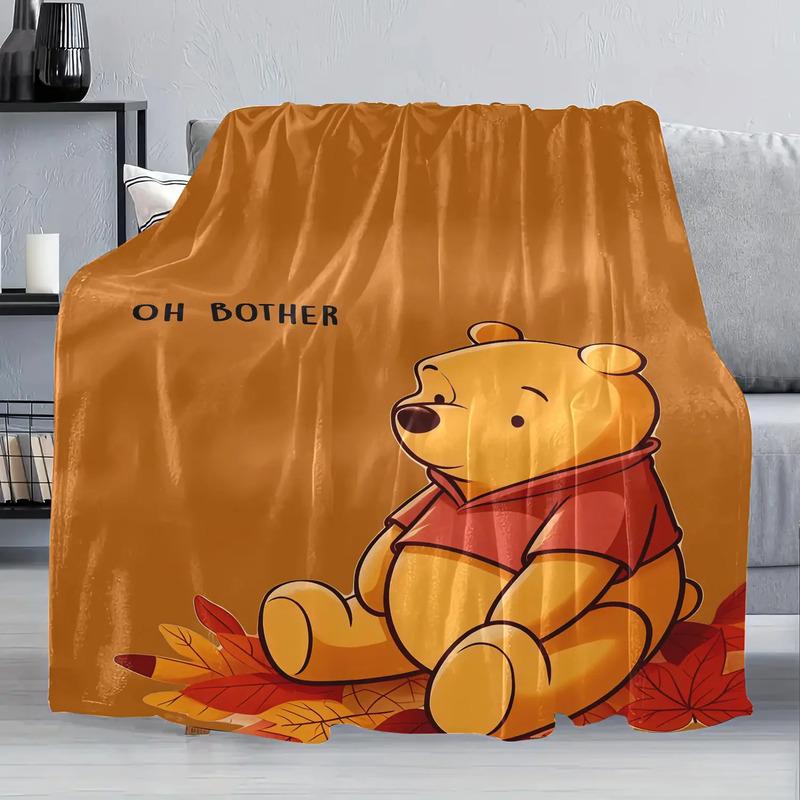 1 Manta Facial De Desenho Animado Do Ursinho Pooh Flanela S разноцветный