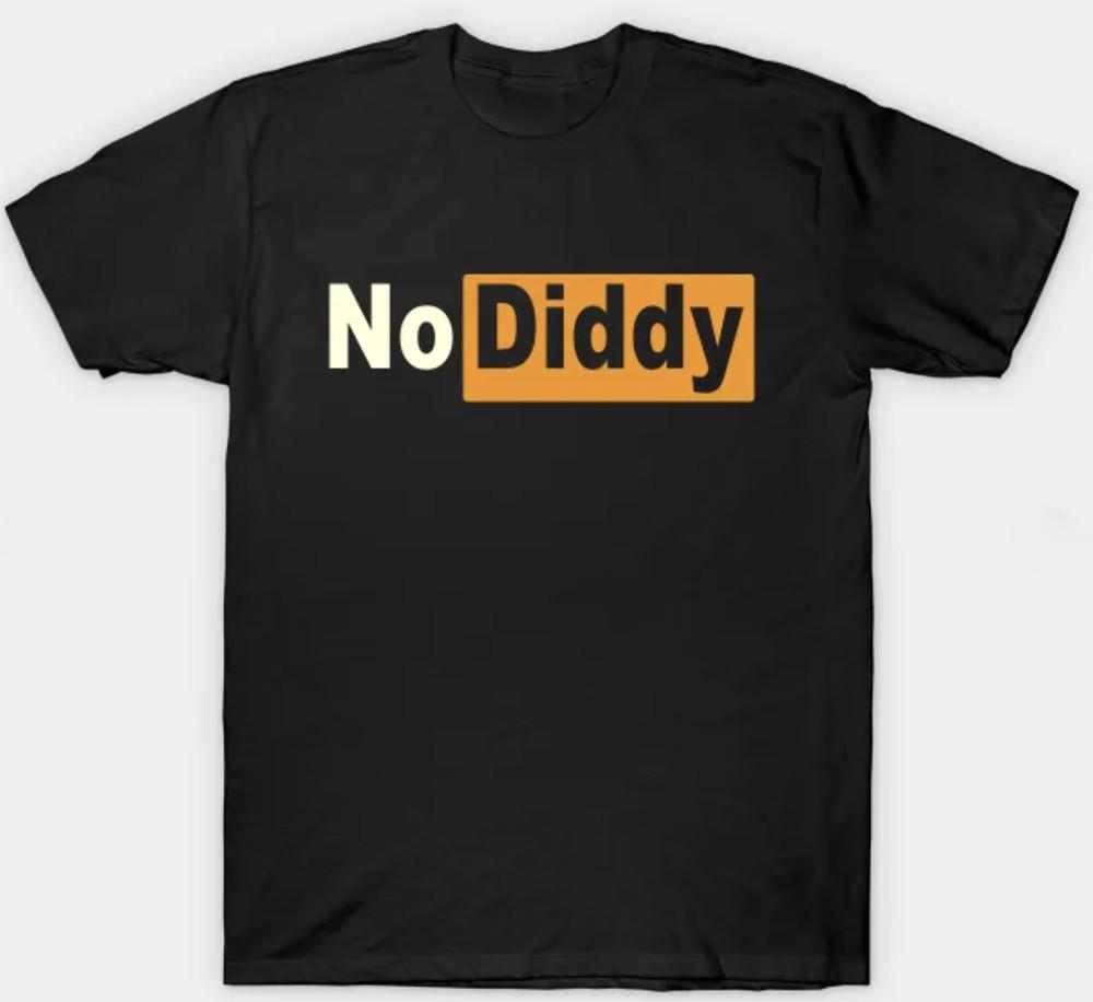 P Diddy Puff Daddy Sean Combs Adult Small-3XL Black Fan Art Funny Unisex T-Shirt S