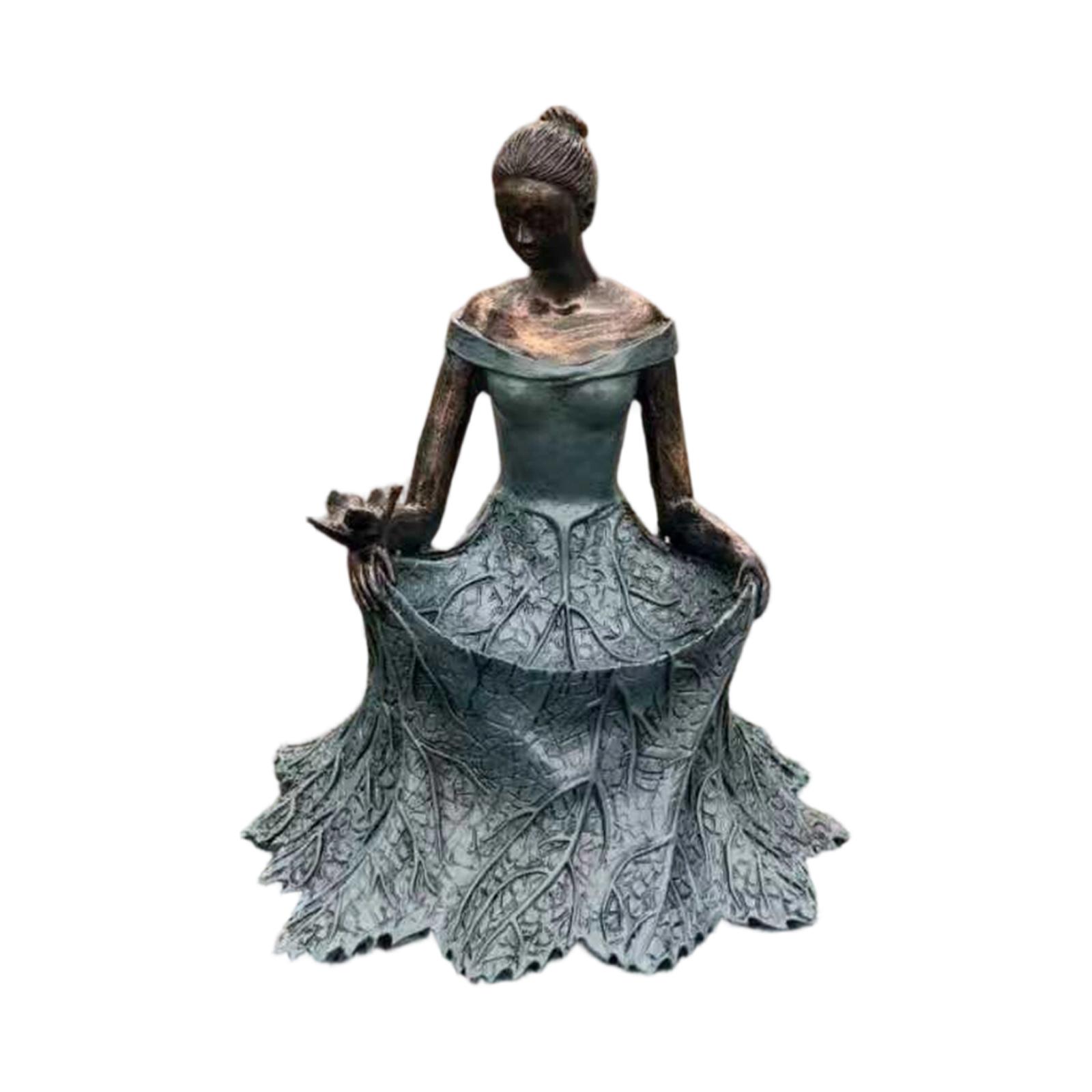 

Leaf Statue Bird Feeding Device Outdoor Garden Garden Gardening Outdoor Decoration Ornament One Size чёрный