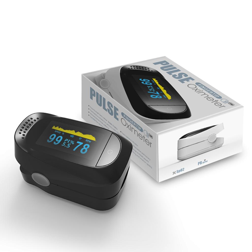 OLED Display Blood Oxygen Monitor - Portable Design & Heart Rate Sync Detection