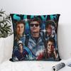 Steve Harrington Bootleg Kissenbezug Weiche Polyester Kissenhülle Dekoration Stranger Kissenbezug Hülle Auto Reißverschluss 45x45cm