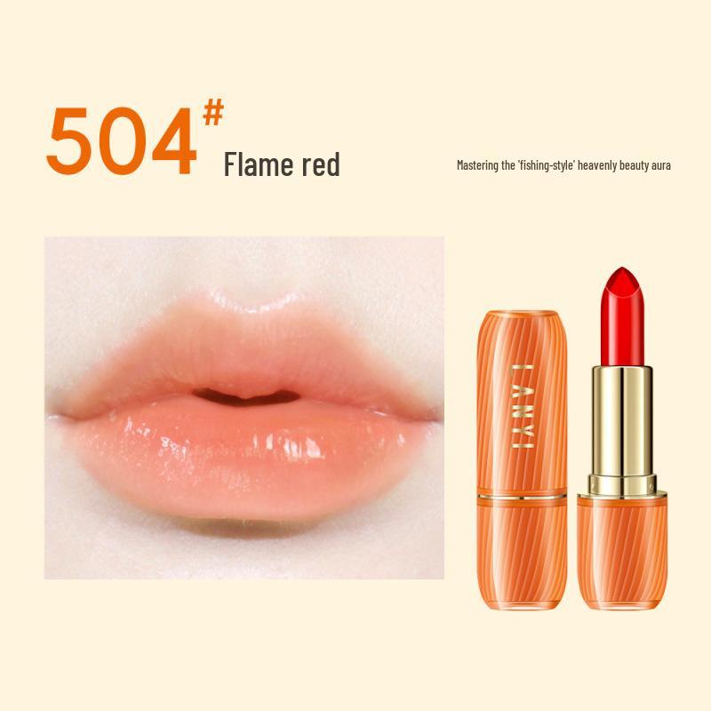 Lan Yi Horse Oil Color-Changing Lipstick: Long-Lasting, Moisturizing, Non-Transferring, Temperature-Sensitive Beauty Makeup. 3.8g