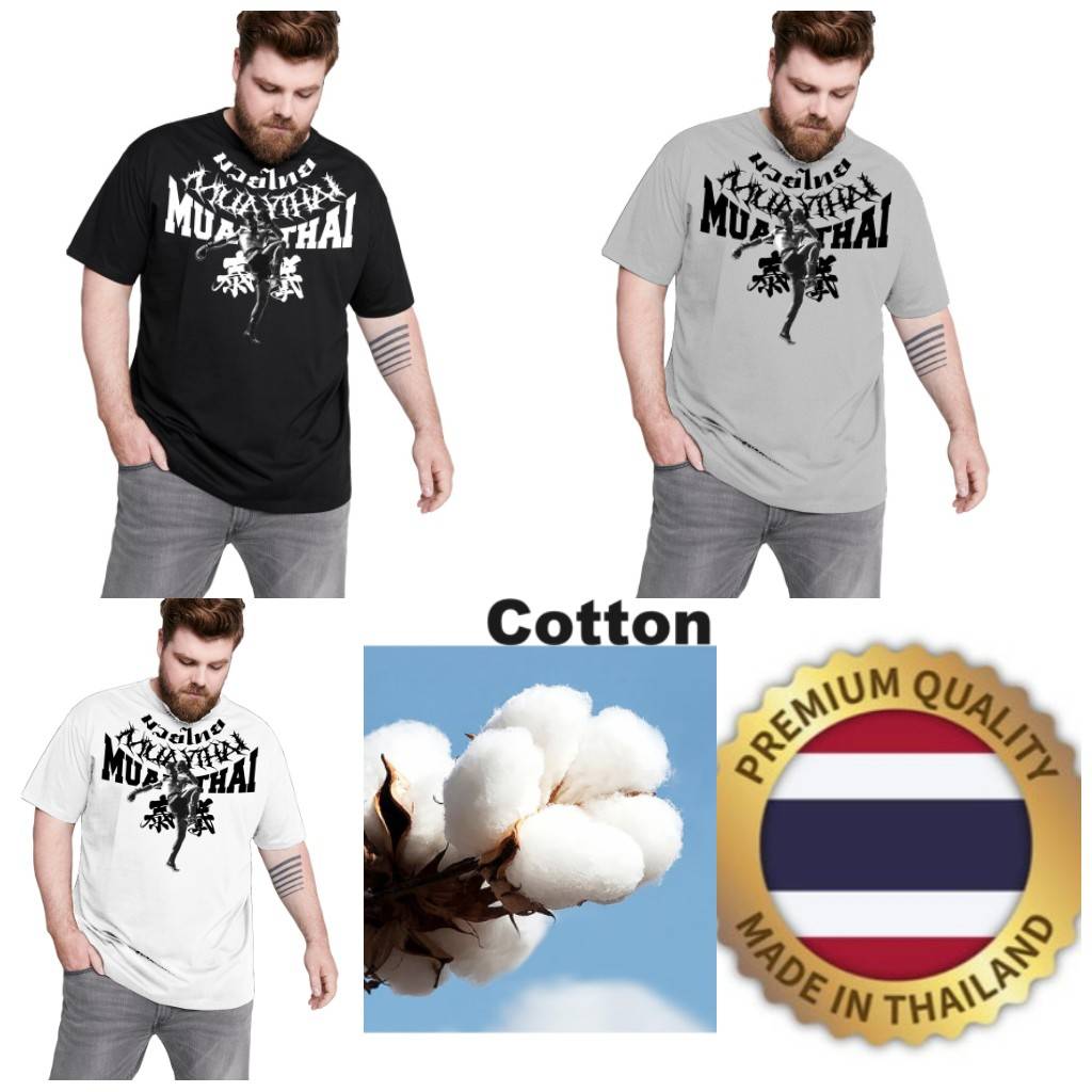 Ancient Muay Thai T-Shirt Kick Boxing 3D Print Tattoo Quick Dry Men Women Unisex Short Sleeve Round Neck MMA Mix Martial Art Cotton