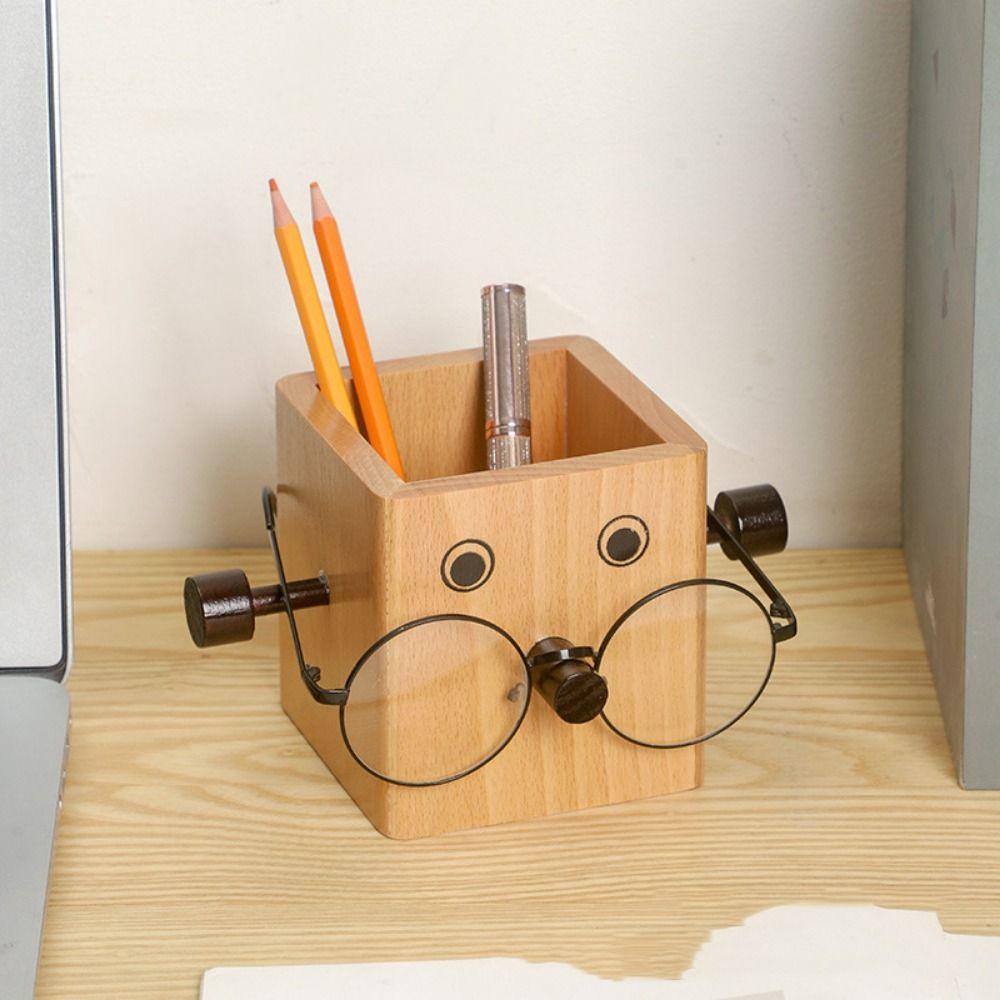 

Eyeglass Frame Ganizer Makeup Brush Holder Storage Box Makeup Brush Storage Bucket School Supplies хакі