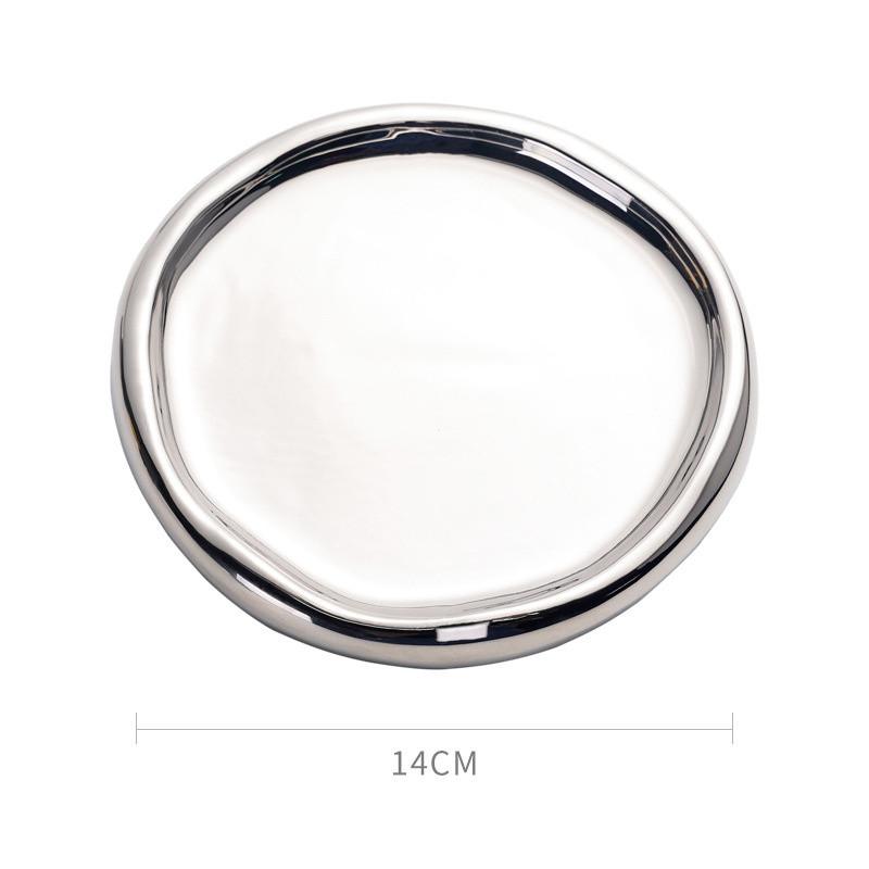 1PC Elegant Irregular Jewelry Tray For Organizing Rings Earrings Necklaces Bracelets Durable Stylish Jewelry Desktop Ornament