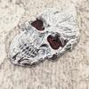 Metalowe Naklejki Samochodowe 3D Duch Czaszka Metalowy Znak Odznaka Naklejka na Samochód Złota Czarna Czaszka Szkielet Samochód Motocykl Naklejki