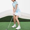 Fila Fitted Pleated Color Block Golf Sports Casual Fashion Polo Dress Women Dresses Elegant-Blue A11W235323F-LB