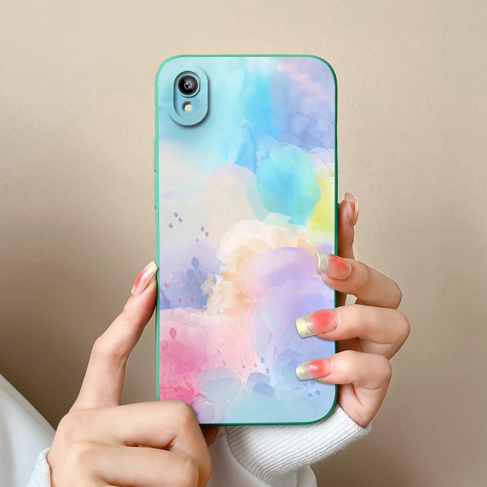 For Vivo Y93 Y93S Y91C Y91i Y90 Y1S Case Fashion Design Camera Protection Shockproof Back Cover Soft Liquid Silicone Phone Cases