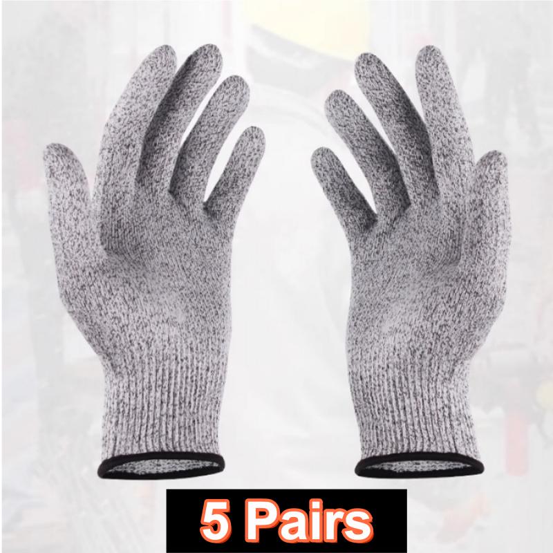 Grade 5 Anti-cutting Gloves Glass Factory Kitchen Fishing Special Glass Anti-scratch Anti-knife Cut Anti-stabbing Gloves