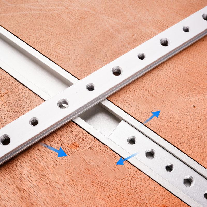 1Pc 450mm T-Slider for T-Slot, M6/M8 T-Track Slider Sliding Nut Aluminum T Slot Nut for Woodworking Tool Jig Screw Slot Fastener