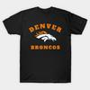 Herren Schwarzes Print-T-Shirt Denver Broncos 1960 No-Cut Transferpapier Print Baumwoll-T-Shirt