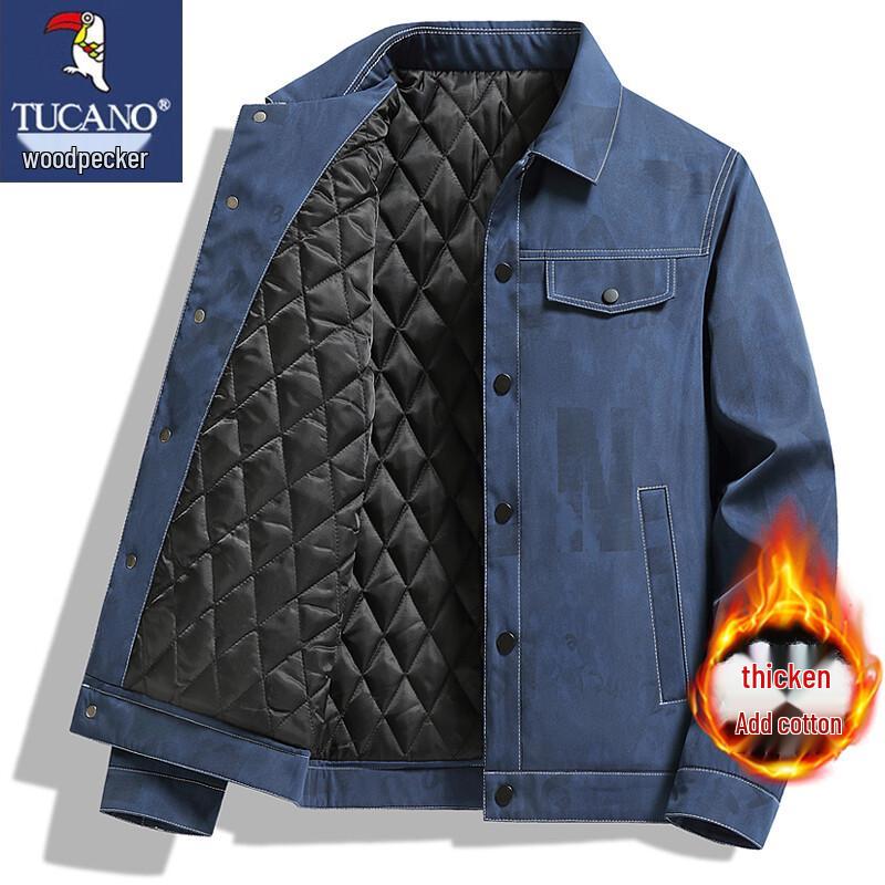 

TUCANO Men s Thickened Casual Lapel Jacket 2XL