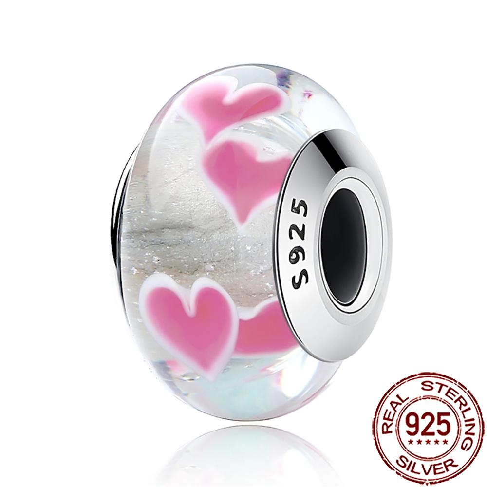 New Designer Charms Copper Colorful Murano Glass Beads Suitable For Genuine Fashion Bracelet Necklace Diy Jewelry