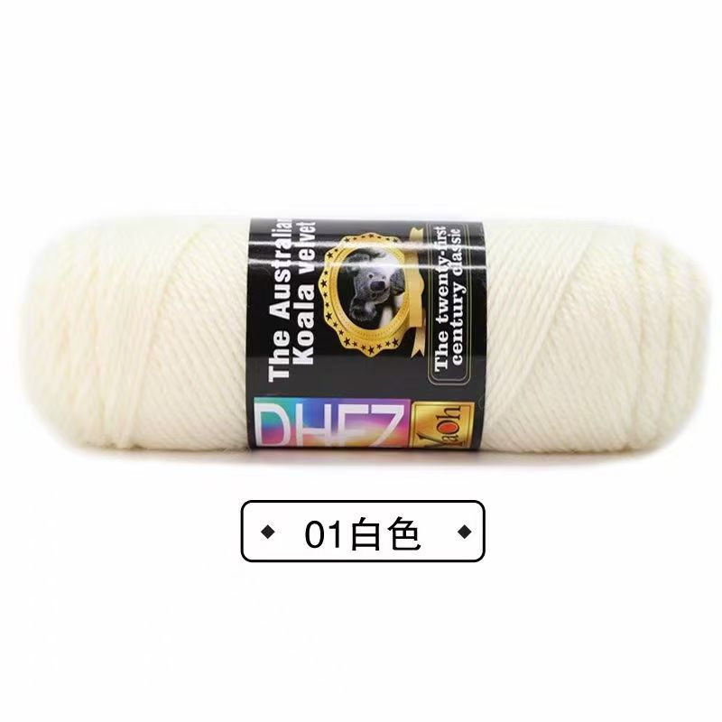 

100G Wool Blended Koala Fleece Hand-knitted Medium Thick Yarn Rod Needle Thread Jacket Scarf DIY Knitting&Crocheting