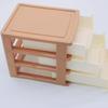 Desktop Drawer Storage Cabinet Office Stationery Storage Box Small Miscellaneous Storage Box with Three Drawers