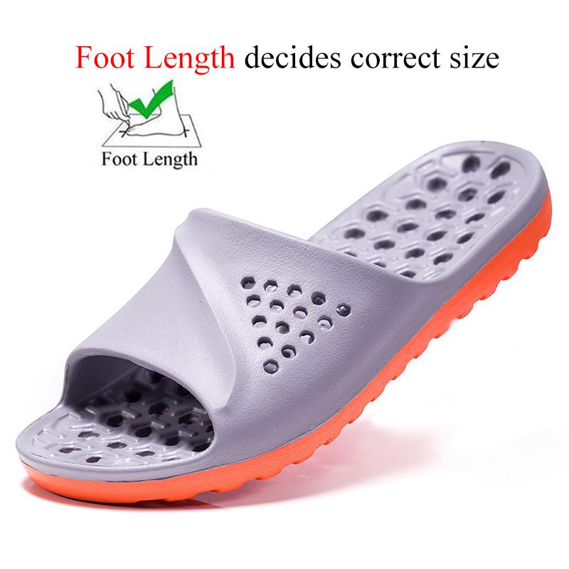 Plus Big Size 49 50 51 52 Indoor Bathroom Slippers for Men Women Shower Shoes with Holes Slides Outdoor Badslippers Beach Summer