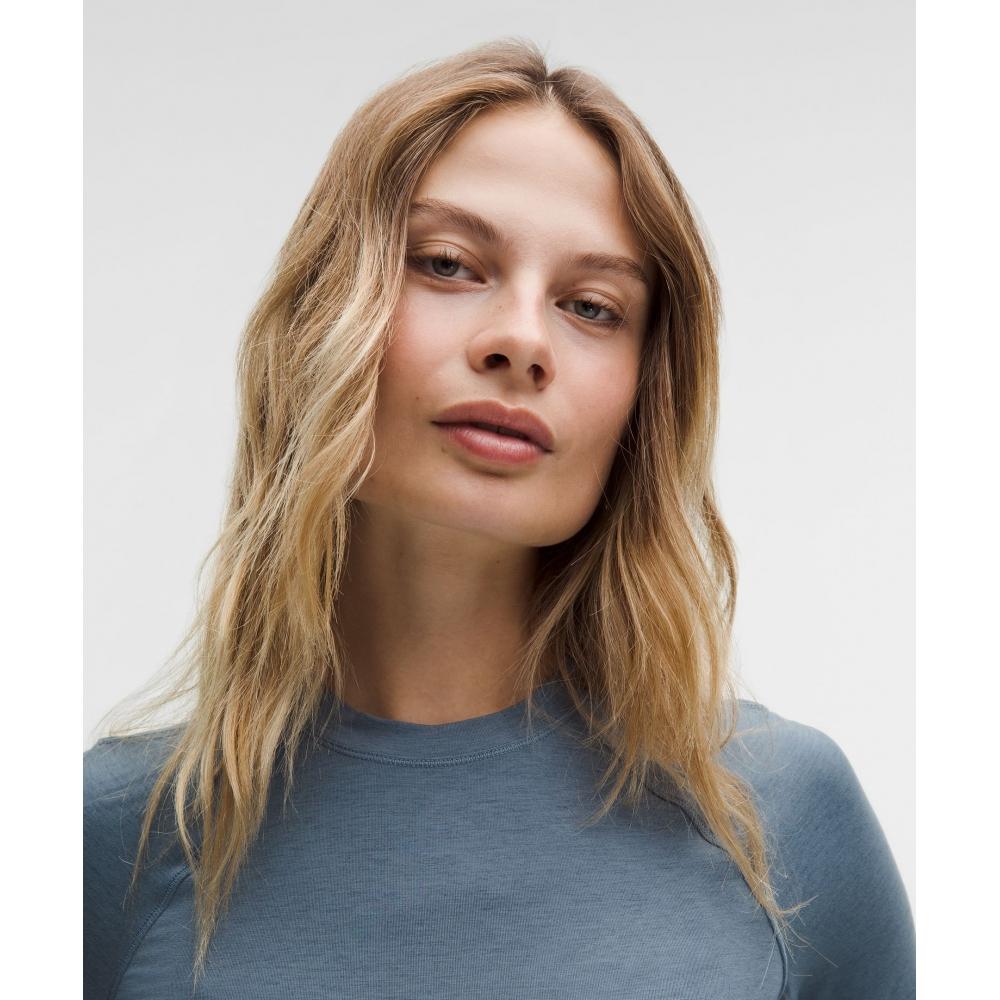 Lululemon Jersey Crewneck Base Layer Steel Blue True Navy