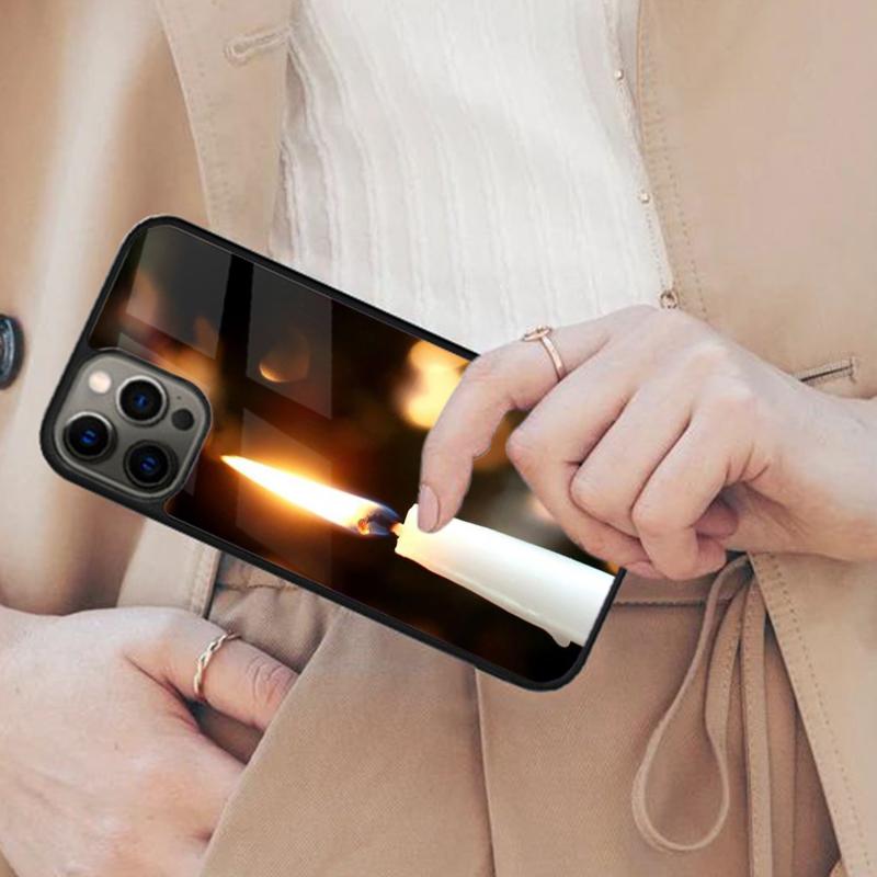 

Candle Light Romantic Peace Magnetic Phone Case For APPLE iPhone 17 Air 16 14 13 12 Pro Max 15 Plus Wireless MagSafe Cover iPhone 14