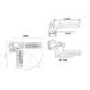NEW Aluminum Alloy Motorcycle Footpegs Folding Universal Offroad Footrests Durable Rear Pedals Set Motorcycle Accessories