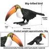 Simulated Wild Animal Big Billed Bird Ramphastos Toco Model Ornament Toys