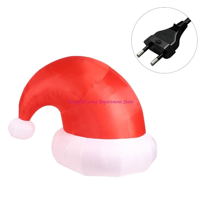 

Huge Santa Hat Inflatable Decoration Weather Resistant Substance Holiday Yard Display