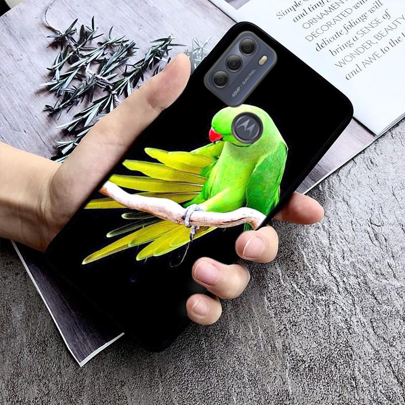 Parrot Bird Phone Case For Motorola Edge 50 40 Pro 50 40 30 Ultra Neo Fusion Moto G84 G54 G24 G53 G72 G60