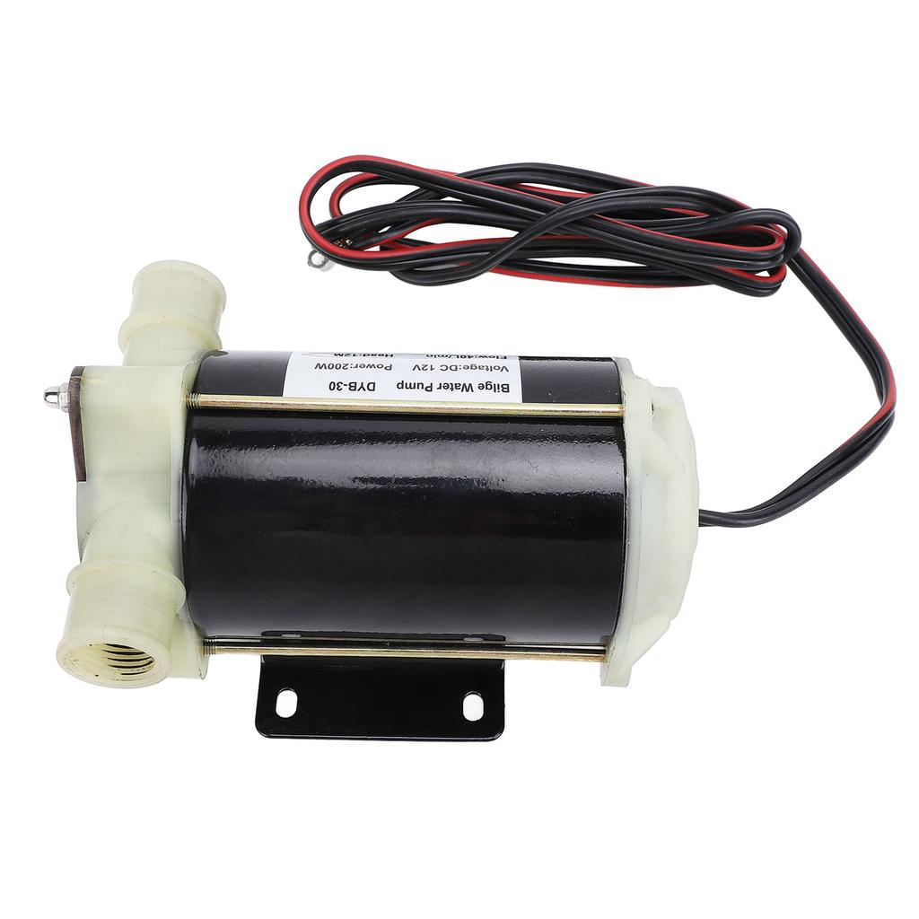 12V Self Priming Bilge Pump 200w 12m Head 40Lmin Water Transfer Flexible Impeller Pump for
