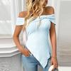 Women's  Slim Fit Sloping Shoulder Sexy Sweet Top T-shirt