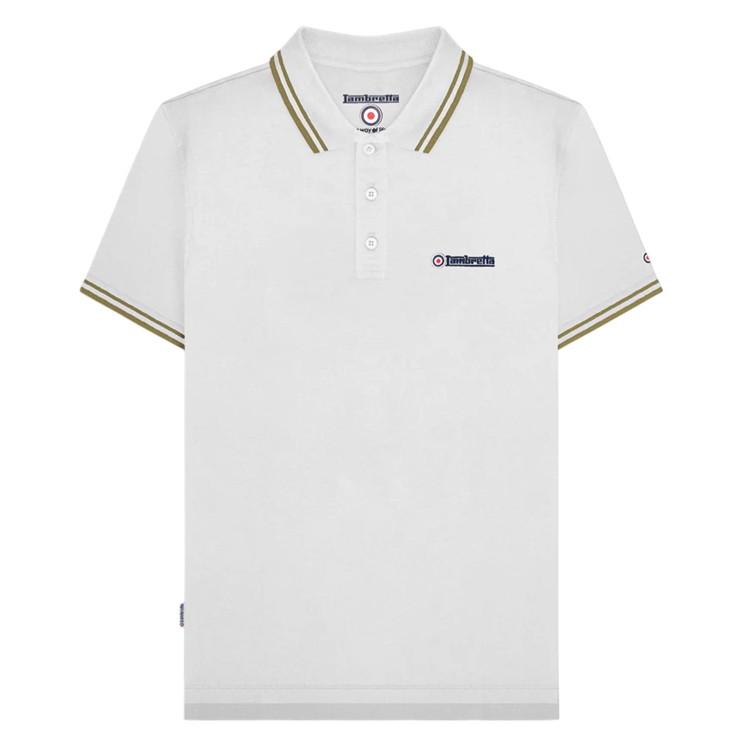 Lambretta Heren SS25 Twin Tip Poloshirt M