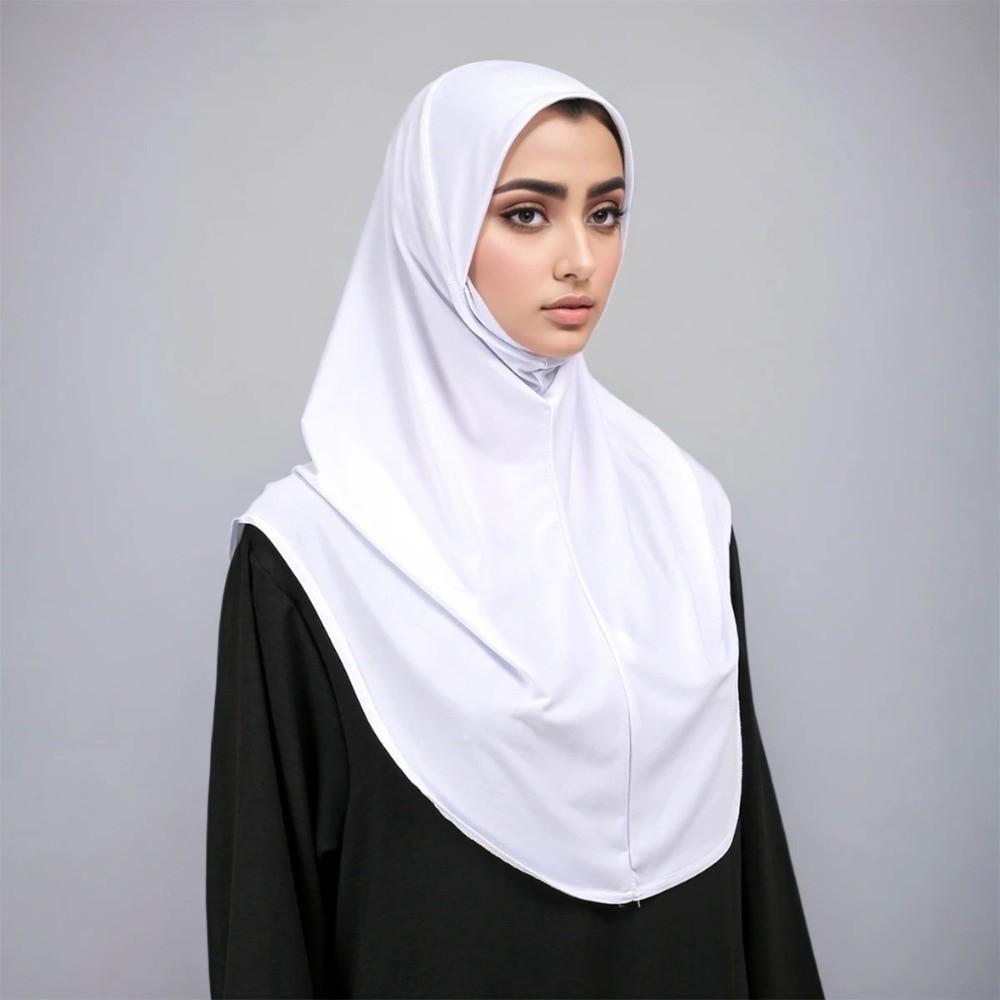 Soft Fabric Pullover Hijab Full Coverage Women Hijab Scarf New Instant Turbans  Daily Wear