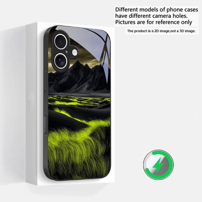 

Forest Stream Pattern Suitable For iPhone 16E 17 Pro Max 15 Pro 14 13 Plus 12 mini 11 16 Air 17Pro magnetism Glass Phone Case iPhone 11