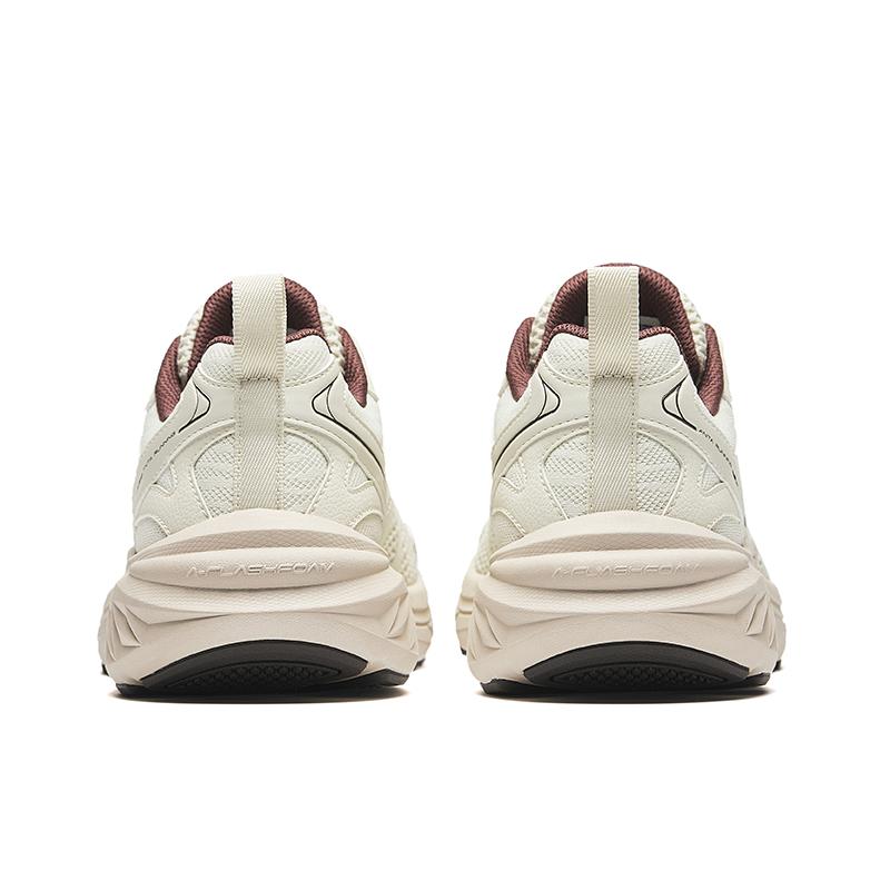 Anta Anti Slip Wear Resistant Low Top Casual Running Shoes Men's Ecru Sneakers