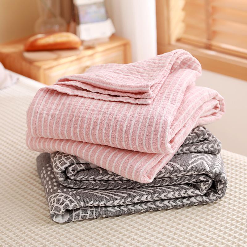 Triple Layer Gauze Towel, Single and Double Adult Cotton Bed Sheet, Summer Air Conditioning, Summer Cooling, Nap Blanket