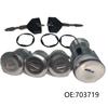 Replacement Key Ignition Switch Ignition Key Switch Replacement Ignition Switch Chrome-plated Finish Complete Lock Set