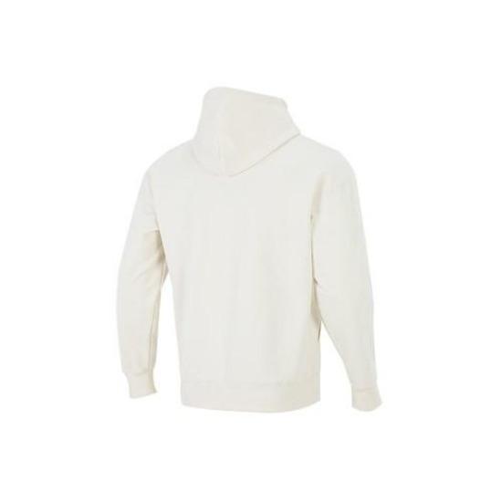 PUMA Men's White Knitted Hooded Warm Sports Sweatshirt