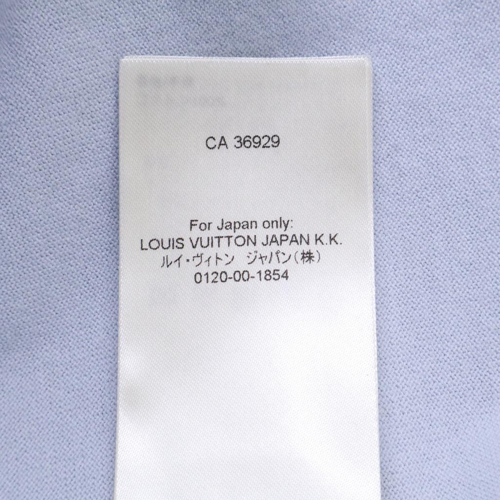 Louis Vuitton Brand New, Unused, Domestically Authorized RM252MQ Z34 HRN47W Signature Cotton Crew Neck T-Shirt Tops S Light blueUsed