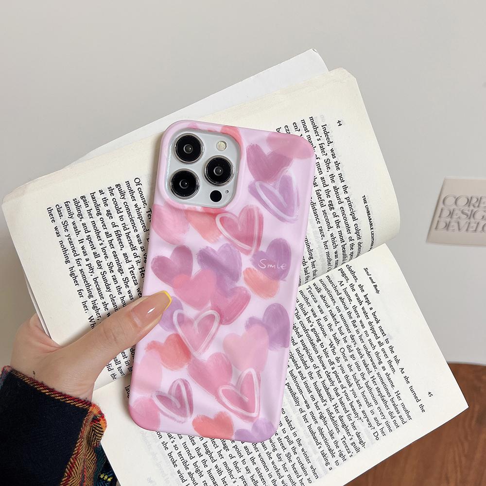 Liebesherz Weiche stoßfeste Hülle Modische Handyhülle Für iPhone 11 12 13 14 15 16 Pro Max Niedliche Silikon-Rückseite Hülle