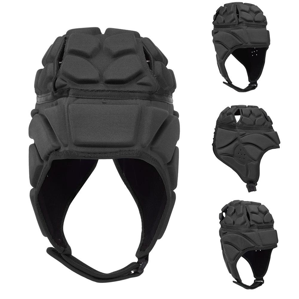 Professioneller Fußball Baseball Sporthelm Rugby Torwart Rollschuhmütze Kopfschutz Schutz Schwarz L