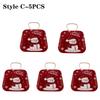 1-10PCS Tinplate Christmas Gift Box Handbag Shape Mini Candy Container Festive Party Favor Box Holiday Home Office Decoration