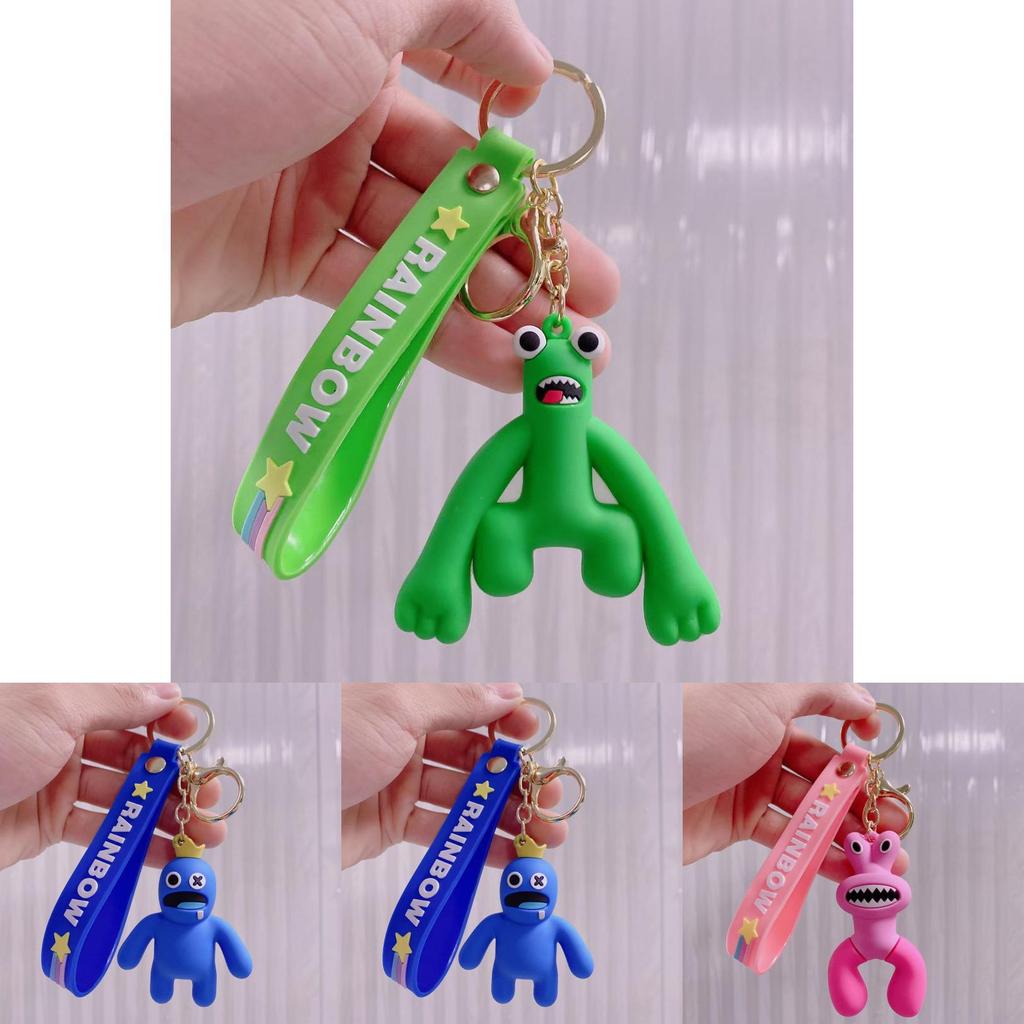 Colorful Roblox Rainbow Friends Keychain Bag Pendant For Kids Xmas Gift