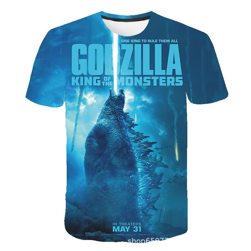 Summer Short Sleeved T-shirt Monster Series 3D Printed Casual T-shirt