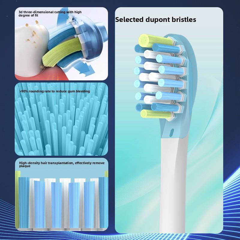 Model FPL3/6/9, Polstrovaný a potažený, Zuby proti otěru, Nezávislé řemeslné zpracování svazků štětin, Diamantová náhradní hlavice elektrického zubního kartáčku