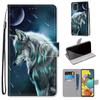 Cute Floral Wolf Tiger Cat Kids Holster Case For Apple iPhone 6 6S 7 8 13 12 Mini 11 Pro Max X XS XR SE 2020 Wallet Cover D08F