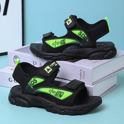 Boys Sandals Children's Sandals Boys Beach Shoes Non-slip Medium and Older Children's Soft-soled Sandals