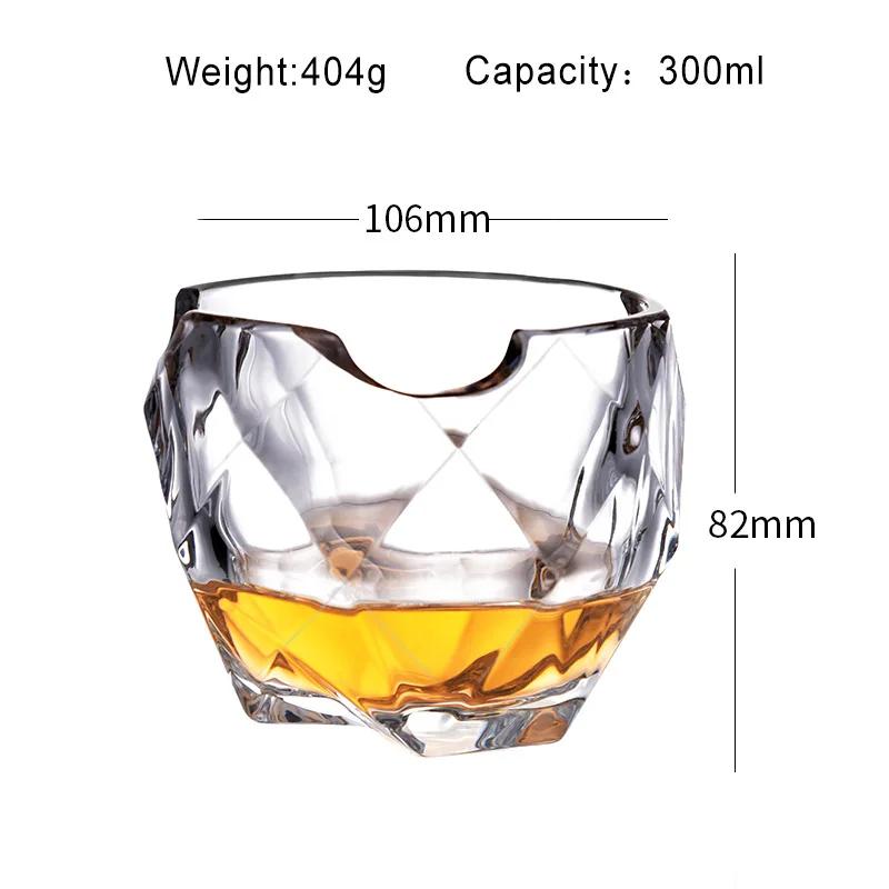 Whiskey Glass Cigar Holder Home Glass Bar Beer Glass Wine Glass European Creative Drinking Glasses