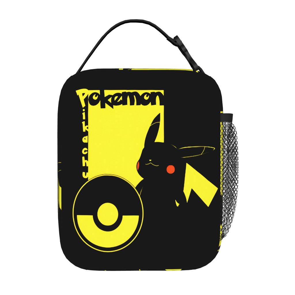 Pokemon Insulated Lunch Bag Insulation Bento Pack Rice Bag Pikachu Bolsa Student Bento Lunch Handbag Insulation