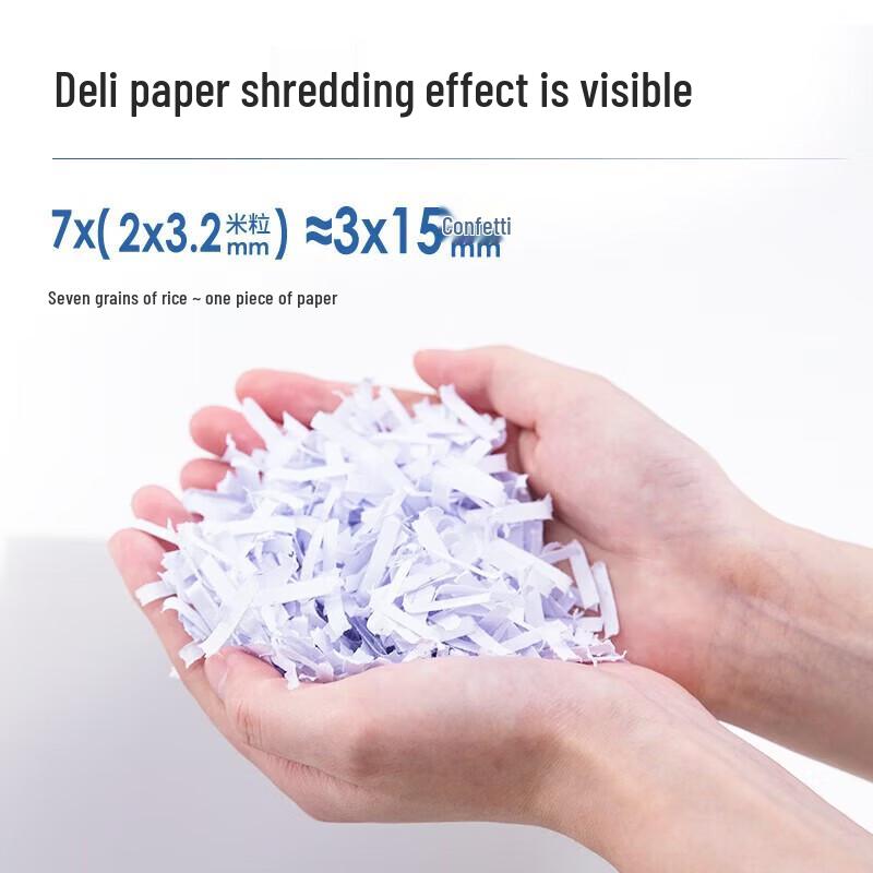 Deli 9913 Commercial High-Security Shredder CN plug (adapter included)