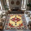 Vintage Persian Rug Carpet Bohemian Area Rug Non-Slip Floor Mat Living Room Decor Home Accent Traditional Pattern Soft Comfort
