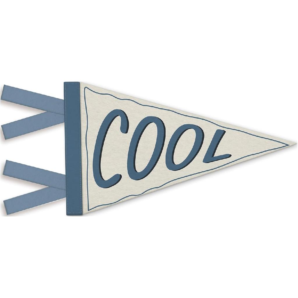 Coastal Granddaughter Room Decor, Surf Pennant Felt Banners Flags, Nautical Coastal Ocean Nursery Wall Hanging Banner for Toddler Girls Room Bedroom