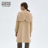 Teenie Weenie Women's Hooded Wool Blend Coat